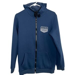Dutch Bros SMALL Blue Zip-Up RARE Hoodie “Slay Falls” VINTAGE DB 1992 Quality
